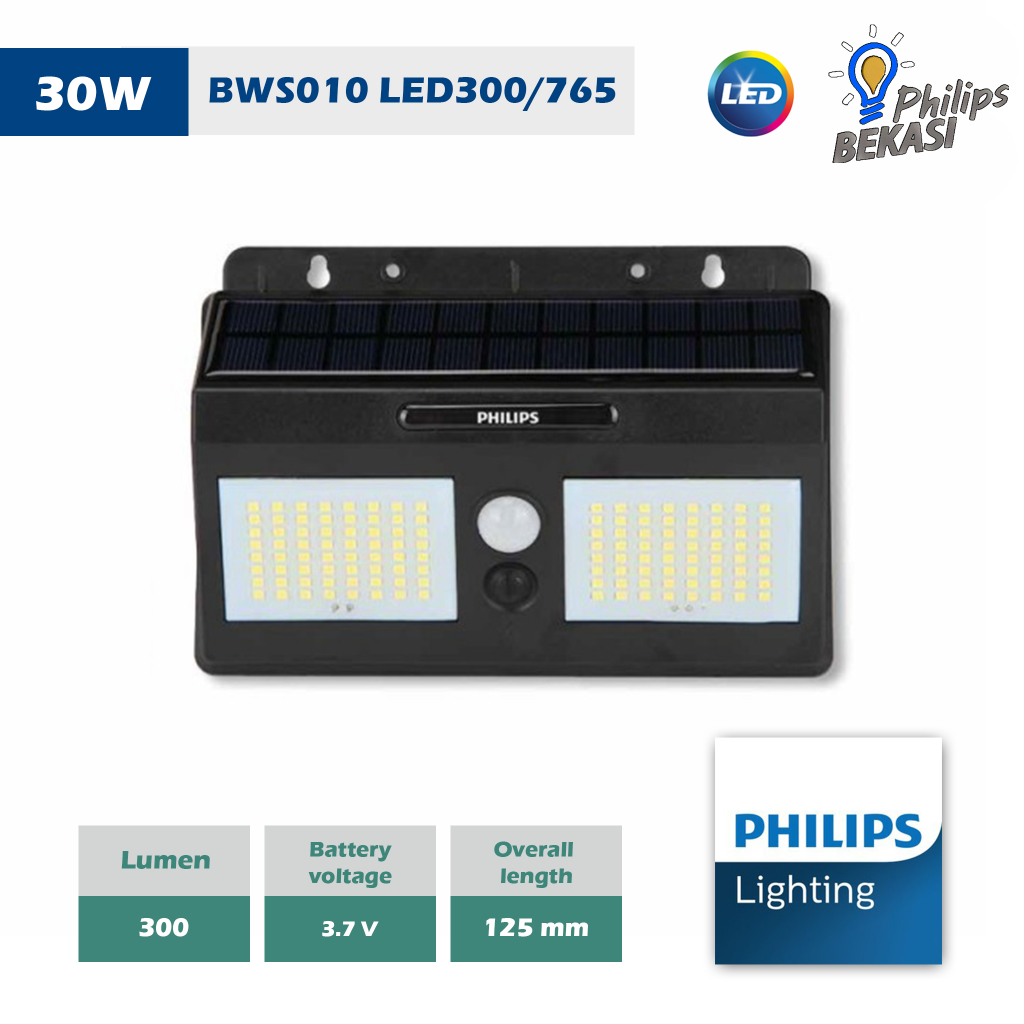 Philips Lampu Dinding Tenaga Surya BWS010 LED300 3 Watt