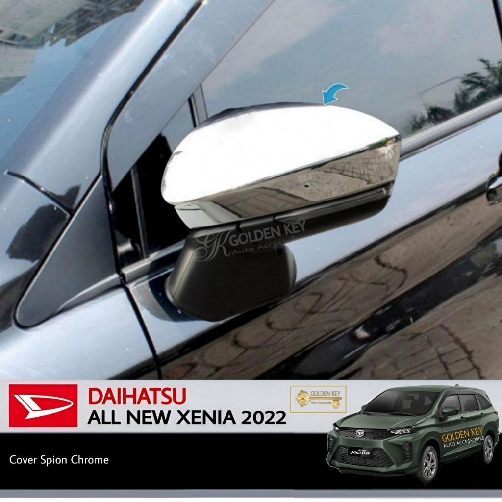 JSL Cover Spion All New Xenia 2022 Mirror Cover Chrome