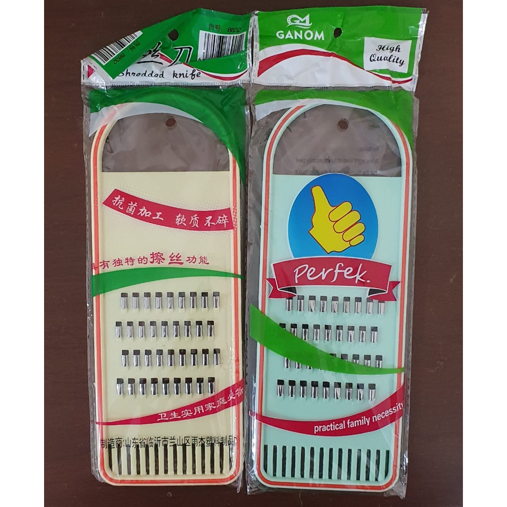 Parutan serbaguna labu oval stainless steel ukuran besar pemotong labu kentang wortel buah grater 1 sisi bisa COD