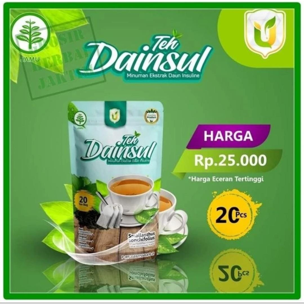 

Teh Celup Dainsul | Daun insulin Herbal