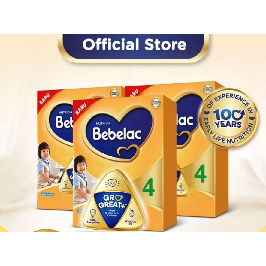 BEBELAC 4 VANILA MADU SUSU ANAK 3 TAHUN KEATAS TAHAP 4