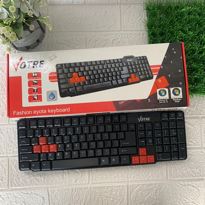 Keyboard Votre USB PC Laptop Eksternal Komputer