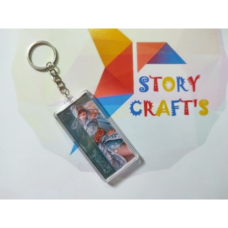 Gantungan kunci insert akrilik panjang mobile legend MLBB karakter hero Pharsa