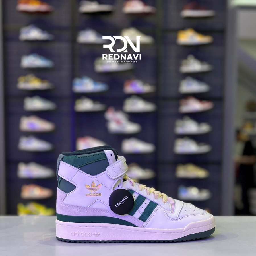 Adidas Forum 84 High Off White Team Dark Green Original