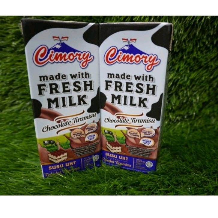 

Cimory susu UHT rasa coklat tiramisu 250 ml isi 2 pcs