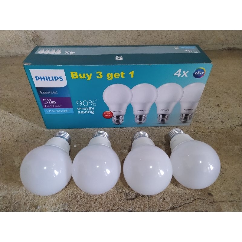Lampu Philips LED Essential Multipack 5,7 watt