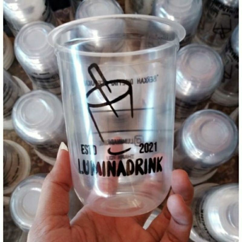 CUP SABLON CUSTOM MURAH CUP PRINTING U 16 OZ FREE DESAIN