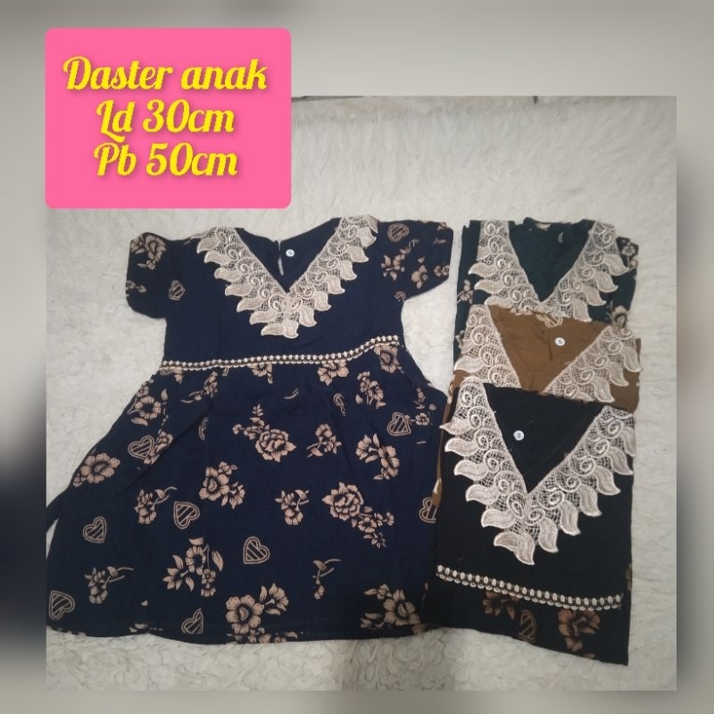 Daster batik anak / daster batik bayi / daster anak murah / daster batik / dres anak batik / dres an