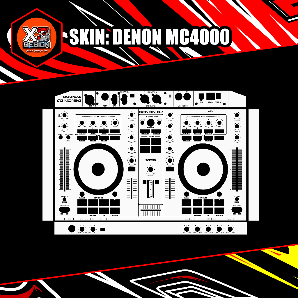SKINZ DENON MC4000 ALL VARIAN COLOUR & CUSTOM