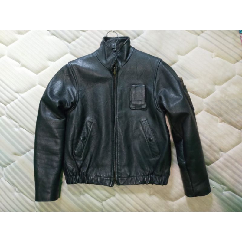 JAKET KULIT BOMBER / LEATHER JACKET / FLYING LEATHER JACKET