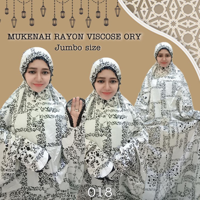 Mukenah Rayon Viscose Ori Jumbo Size New Edition