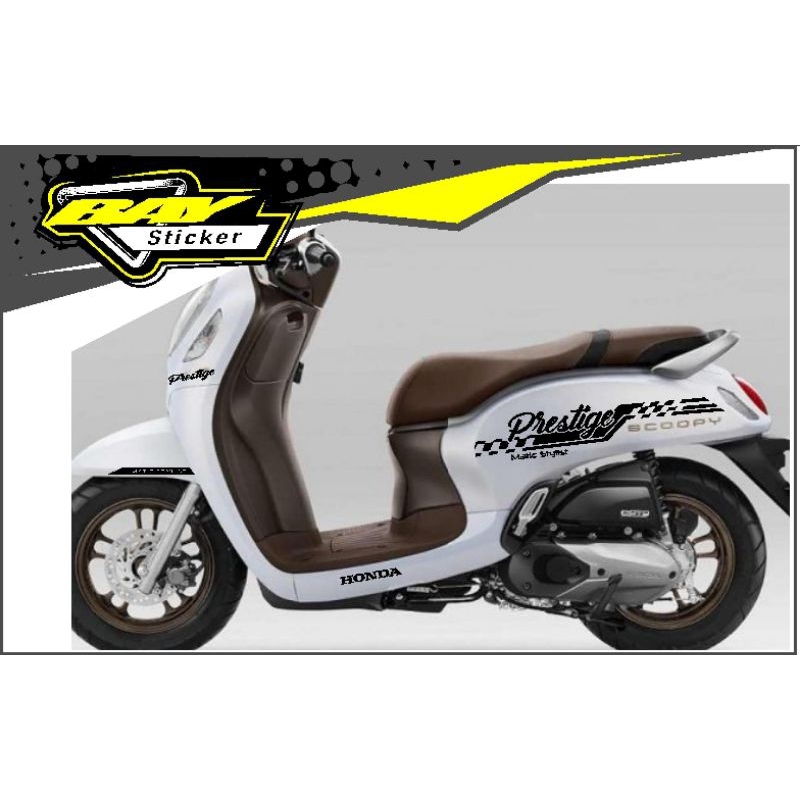 stiker scoopy / stiker prestige / striping scoopy