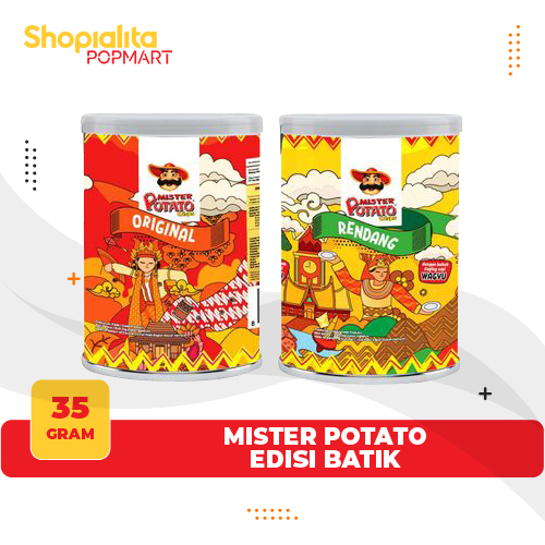 

Mister Potato Keripik Kentang Edisi Batik Indonesia Rendang Original 35 Gram