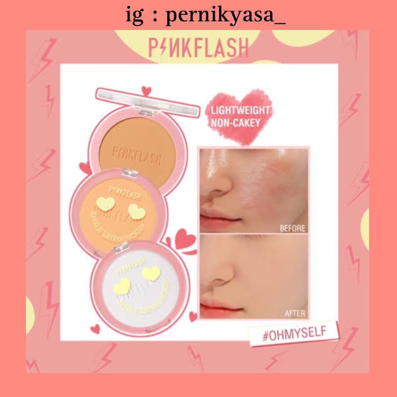 Pinkflash Ohmyself Pressed Powder Pinkflash Bedak Padat Pinkflash Bedak Pinkflash Pressed Powder Pin