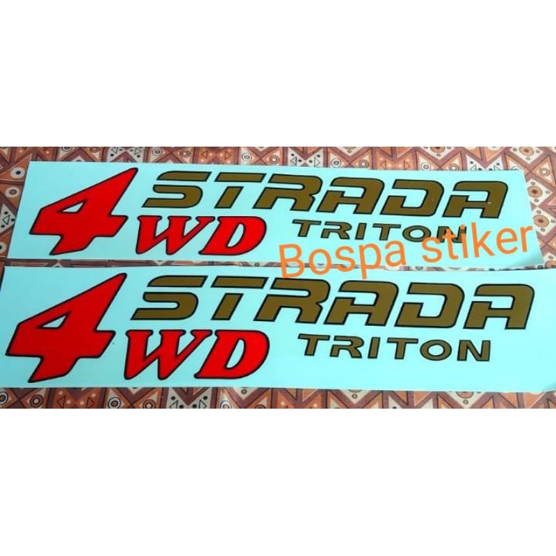 STIKER MOBIL STRADA TRITON