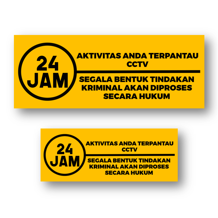 

Stiker CCTV 24jam | Stiker 24 jam Pantauan CCTV