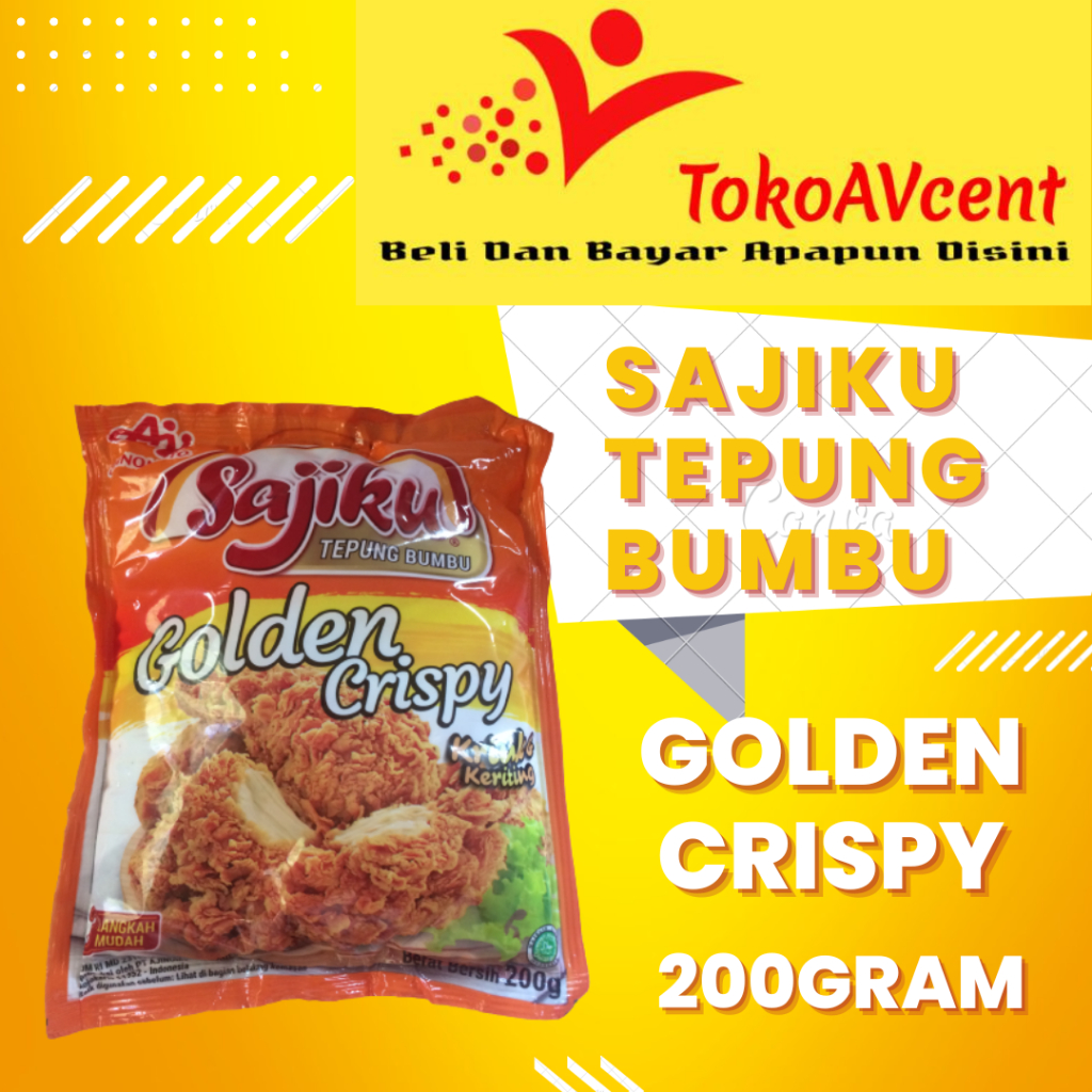 

SAJIKU TEPUNG BUMBU GOLDEN CRISPY 200 GRAM