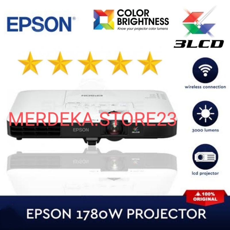 EPSON EB 1780 W LCD PROYEKTOR EPSON EB 1780W EPSON -1780W EPSON1780W 3LCD PROYEKTOR WXGA MURAH HDMI