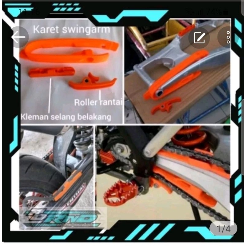 Karet Swing Arm KTM/KLX Pro 1