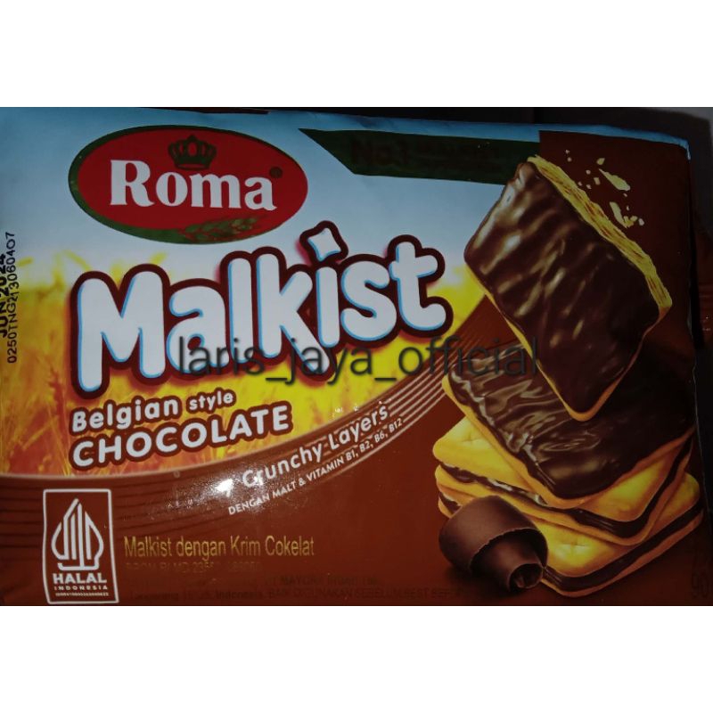 

roma malkist coklat 90gr