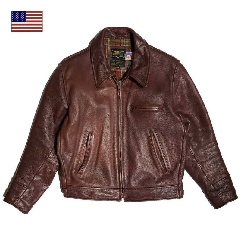 JAKET KULIT ASLI / HUMAN BEING LEATHER JACKET ORIGINAL MADE IN USA