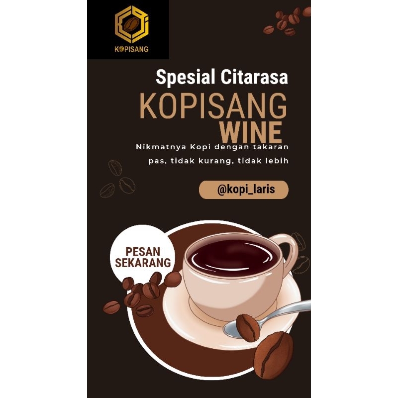 

KOPI BUBUK WINE ROBUSTA LAMPUNG PREMIUM 100 G