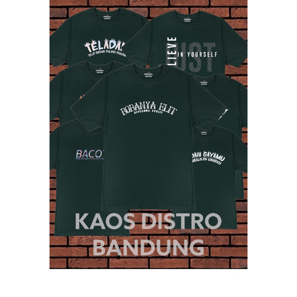 BAJU KAOS DISTRO BANDUNG | KAOS DISTRO KATA KATA KEREN | BAJU KAOS DISTRO ORIGINAL | KAOS DISTRO UNI