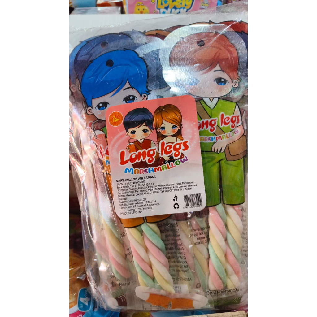

( Promo ) marshmallow long legs 1 pak isi 20 pcs