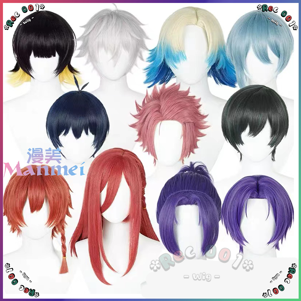 [ Manmei ] Blue Lock Cosplay Gradient Michael Kaiser Wig Seishiro Nagi Cosplay Alexis Ness Wig Sae I