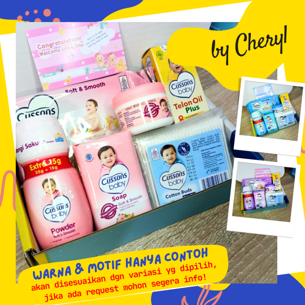 Hampers Set Mandi Cussons 6 in1/Hampers Baby Bath Series