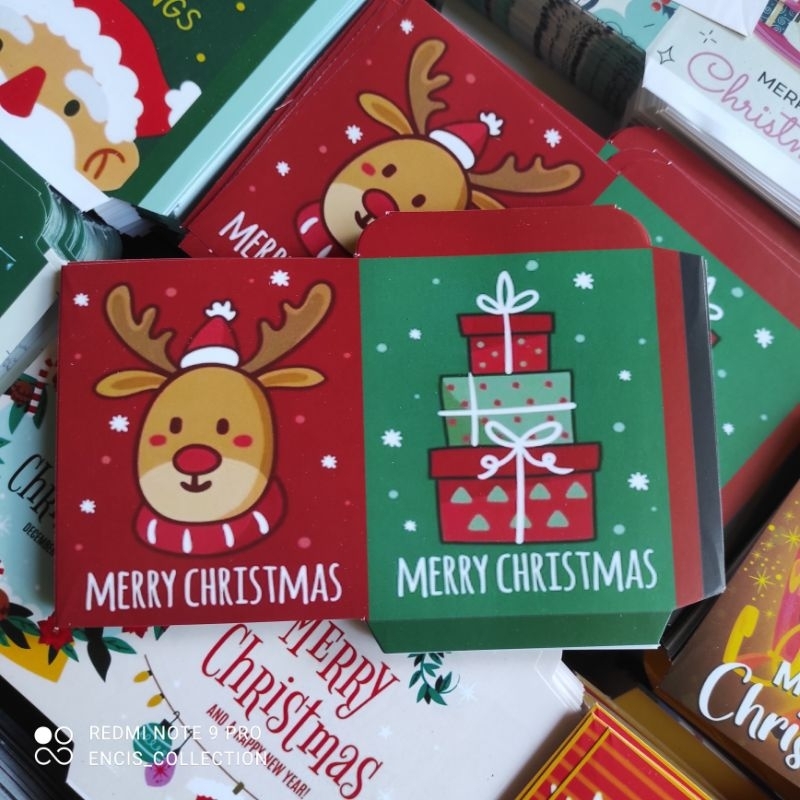 

[ 100 lembar] amplop Natal|Happy new year|Tahun baru|Merry Christmas free plastik