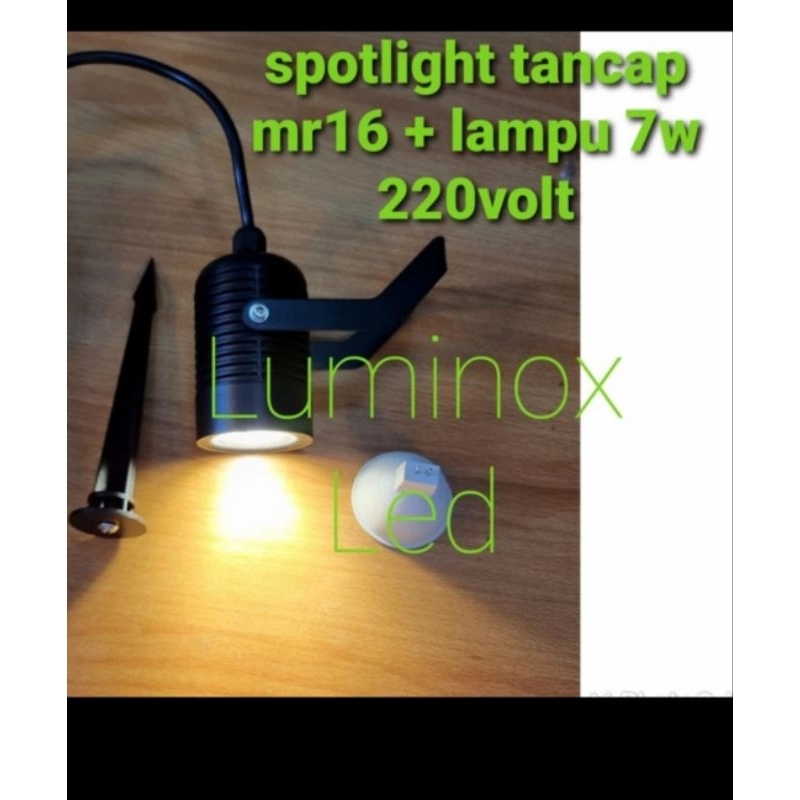 taman led 7watt 7 watt mr16 / spotlight tancap led 7w 7 w mr16 220volt