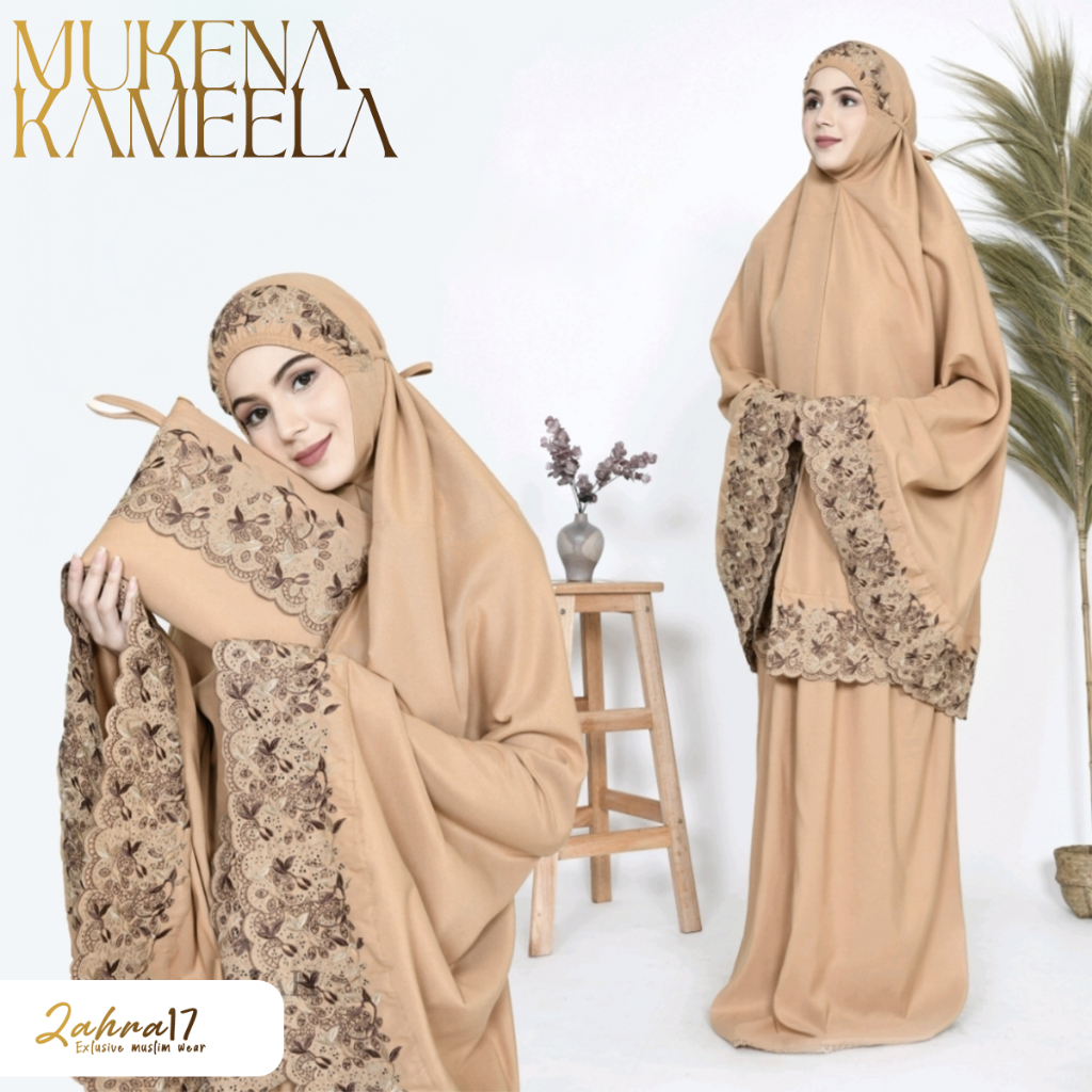 Mukena Telekung Dewasa Khadijah premium floraleena - khadijah series
