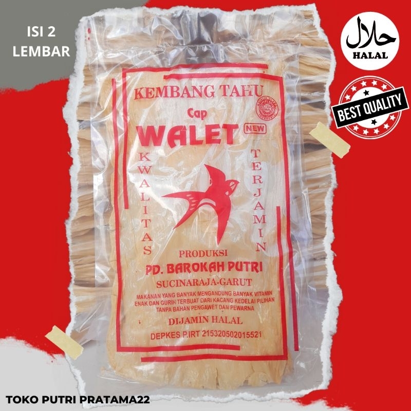 

Kembang Tahu Cap Walet isi 2 lembar [HALAL MUI]