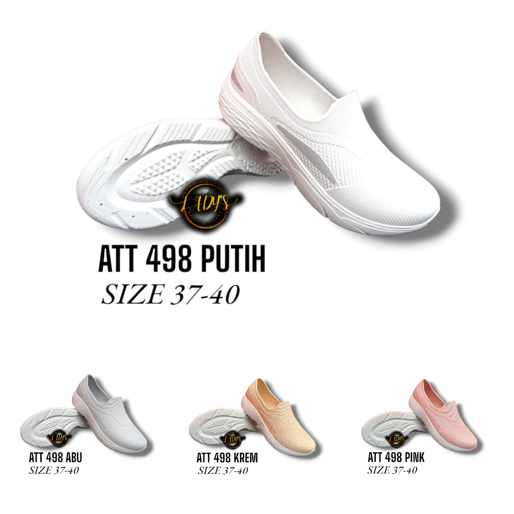 Snickers Wanita Sepatu Karet Cewek Tanpa Sambungan Bahan Ringan Sepatu Lari Cewek