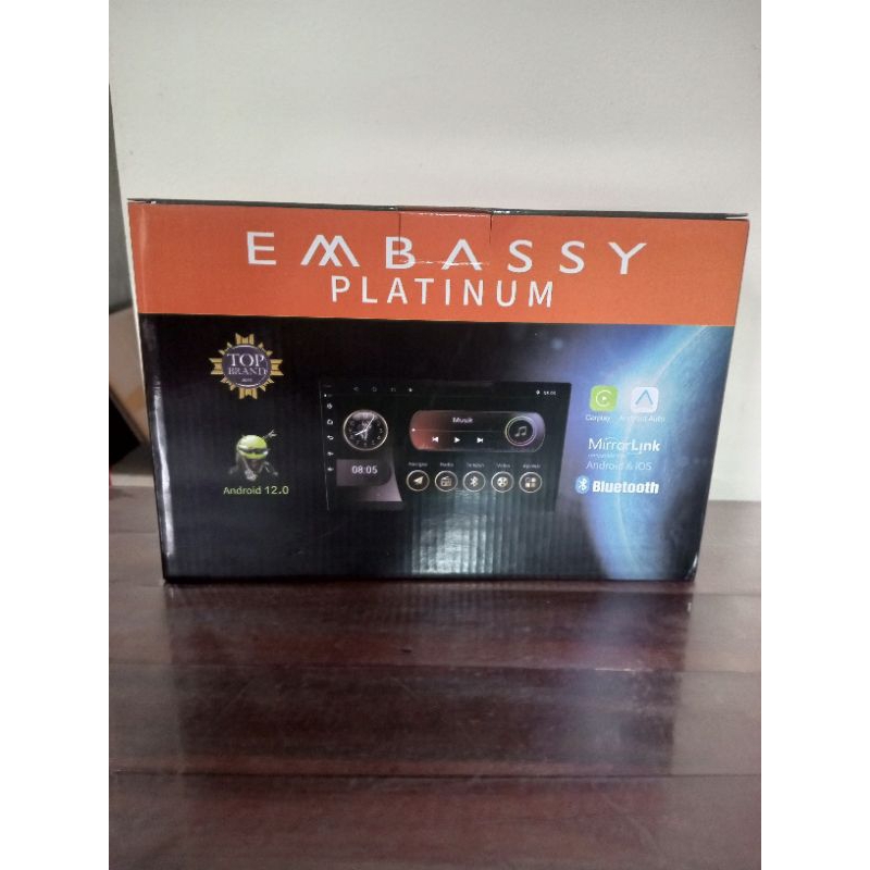 Head Unit Android Merk Embassy Platinum Neptunus Ram 2/32GB 9&10 inch