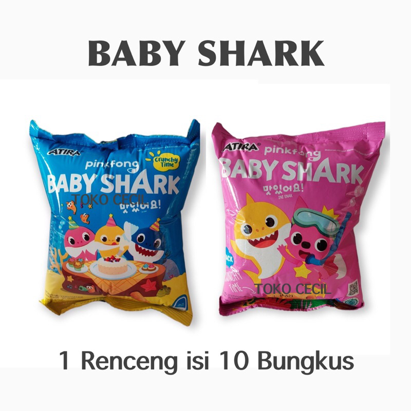 

Snack Berhadiah Viral Jaguar Baby Shark 1 Renceng isi 10 Bungkus PinkFongChiki Ciki Berhadiah