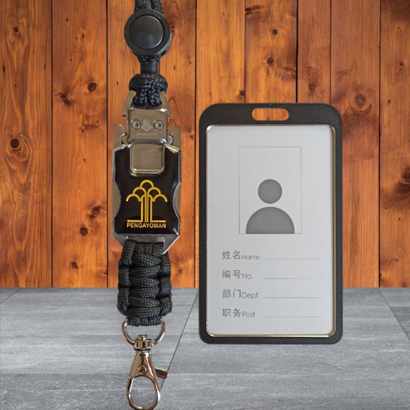 

TALI LANYARD ID CARD LOGO PENGAYOMAN POLRI