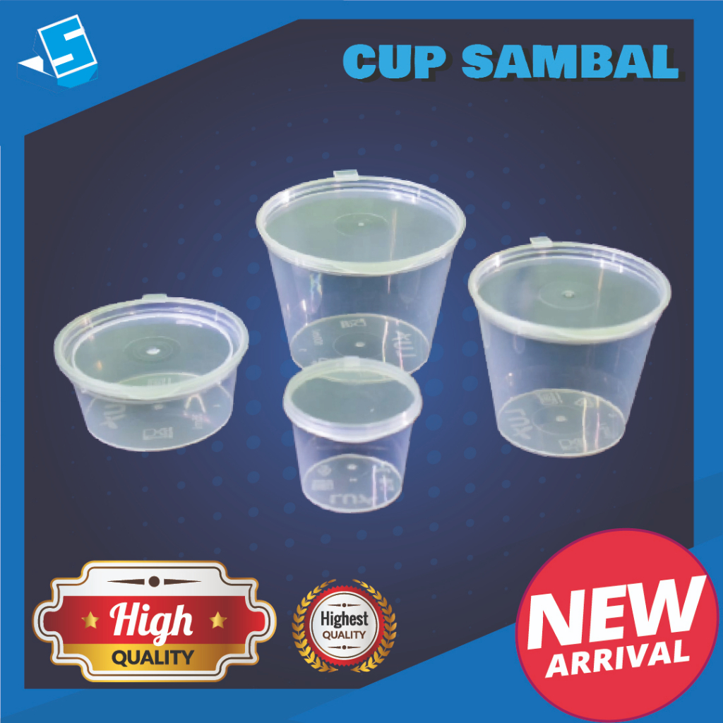 Cup sambal / Cup Mini / Tempat sambal / Cup plastik / Thinwall mini / Sauce Container / Cup Plastik