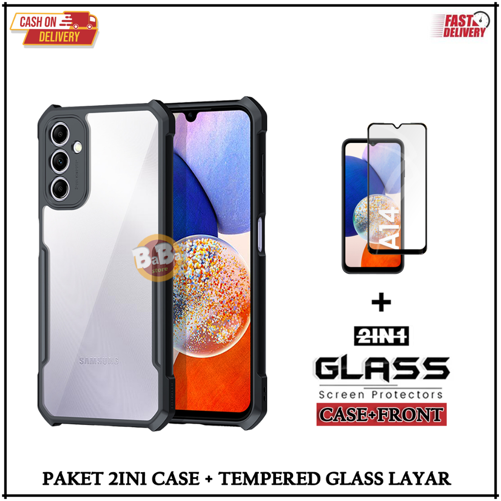 Case XUNDD Casing Samsung A13 5G/A14/A14 5G/A22/A22 5G/A53/A72 Free Tempered Glaas Layar Shockproof 