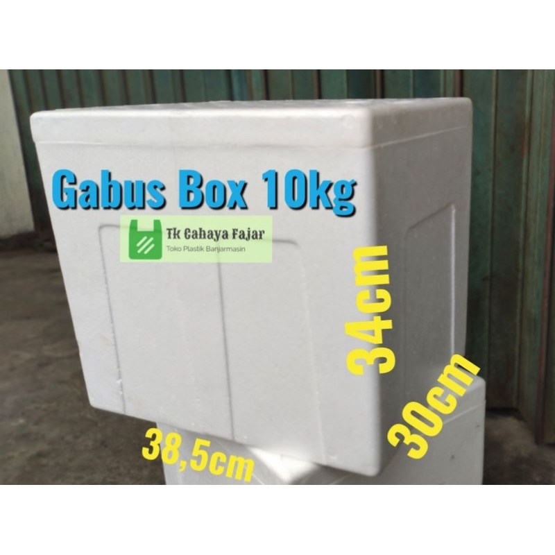Styrofoam Box Es Ikan 10 KG 38,5x30x34 Sterofoam Ice Box Gabus Ikan