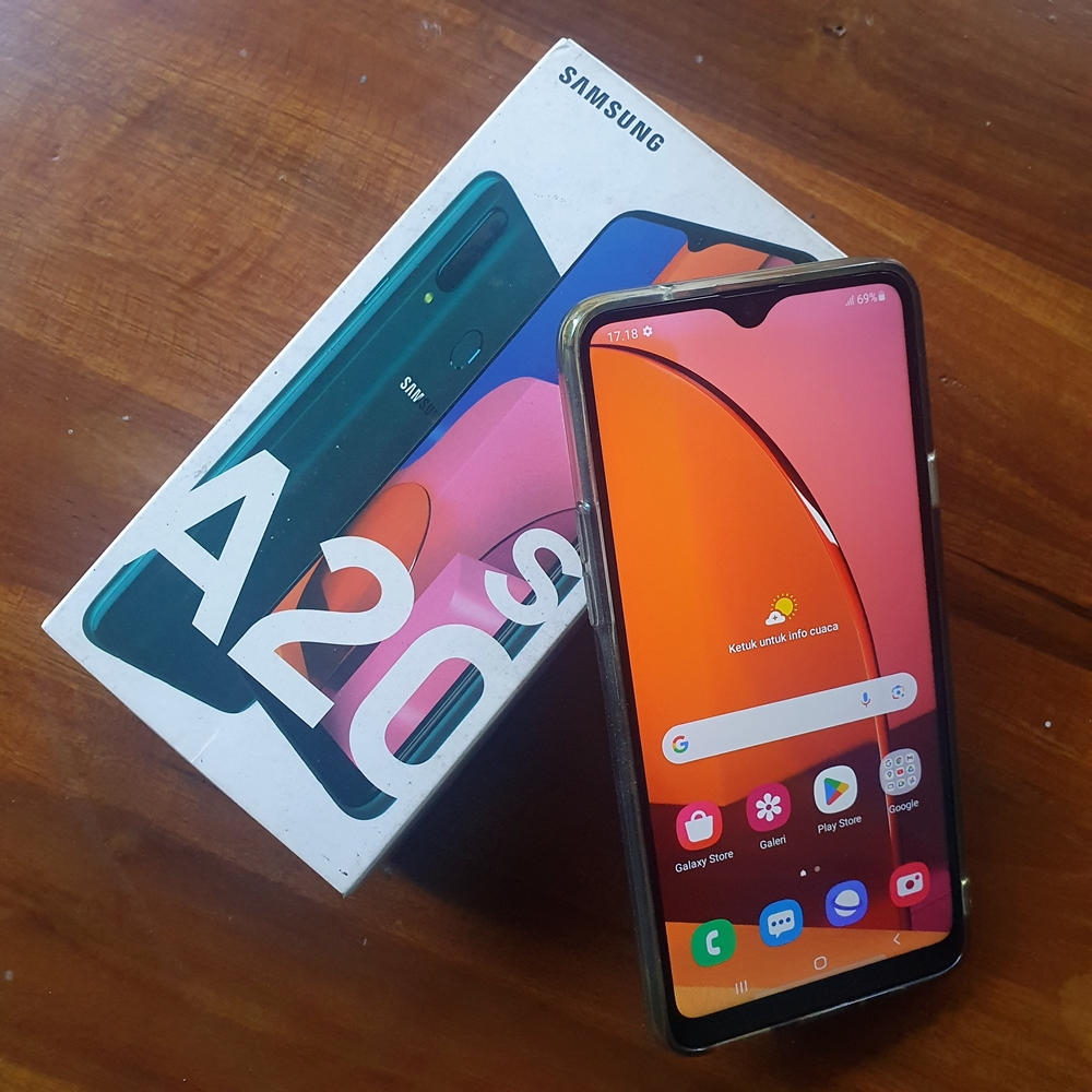 SAMSUNG A20S 4/64GB SECOND SEKEN BEKAS TERAWAT (Fullset) MURAH GRATIS SOFT CASE