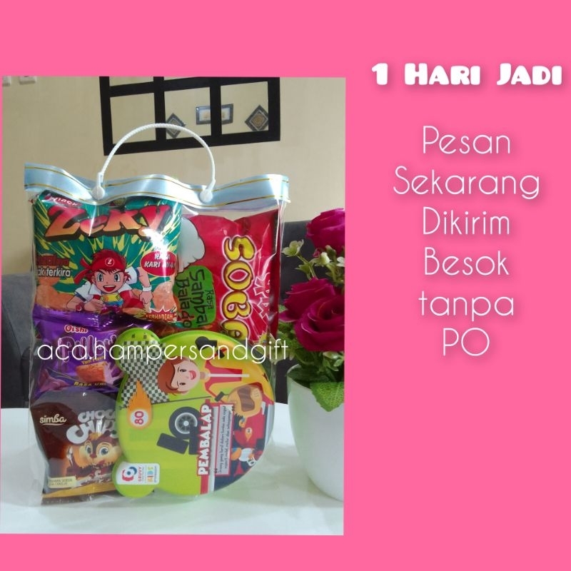 

paket snack ulang tahun / goodie bag ulang tahun / snack ulang tahun