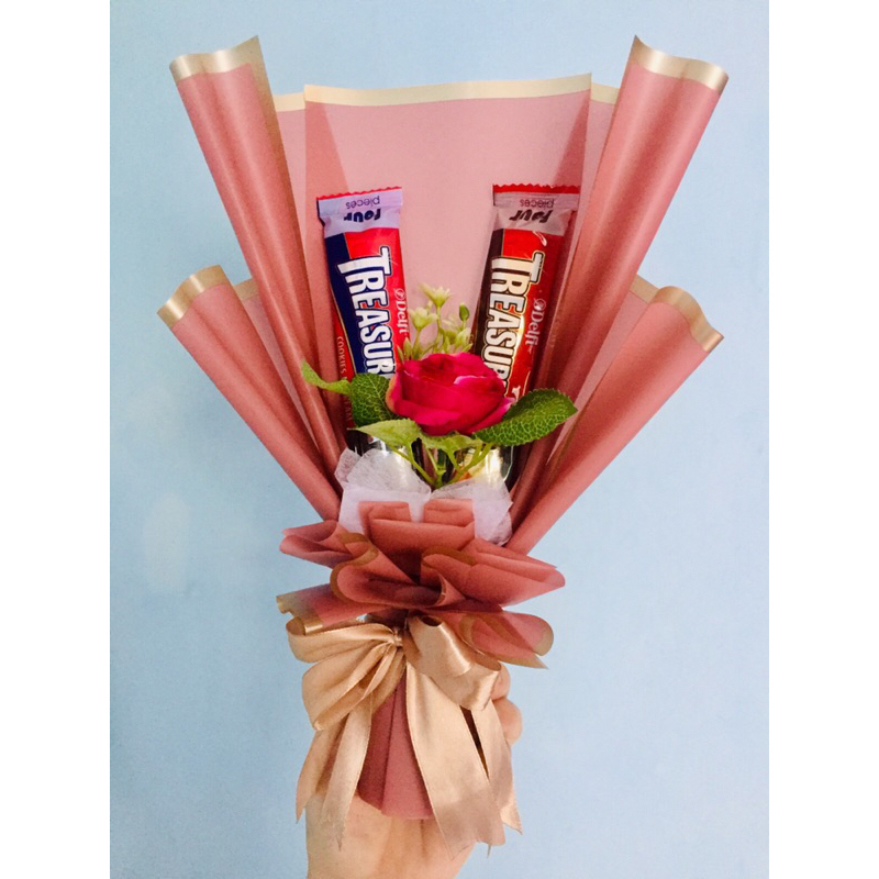 buket bunga dan coklat