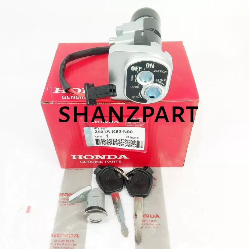 Kunci Kontak Key Set Assy Honda Vario 110 Techno Karbu Scoopy Karbu Spacy Karbu K93 KYT