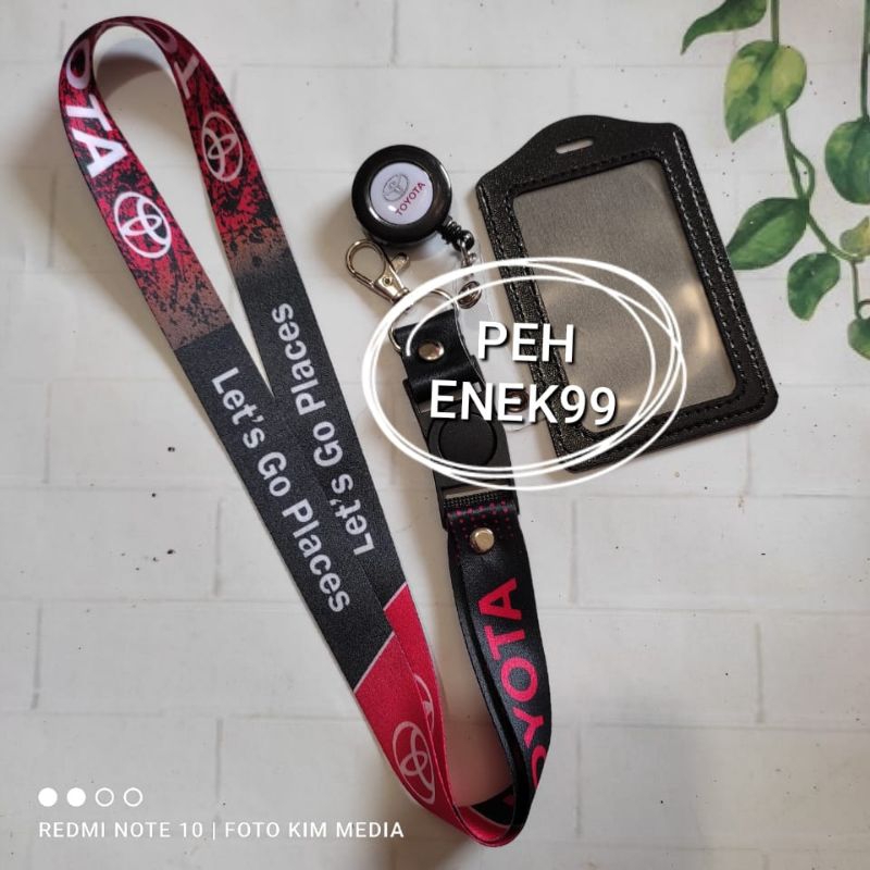 

TALI IDCARD TOYOTA Lanyard id TOYOTA DEALER / TALI GANTUNGAN TOYOTA PRINTING