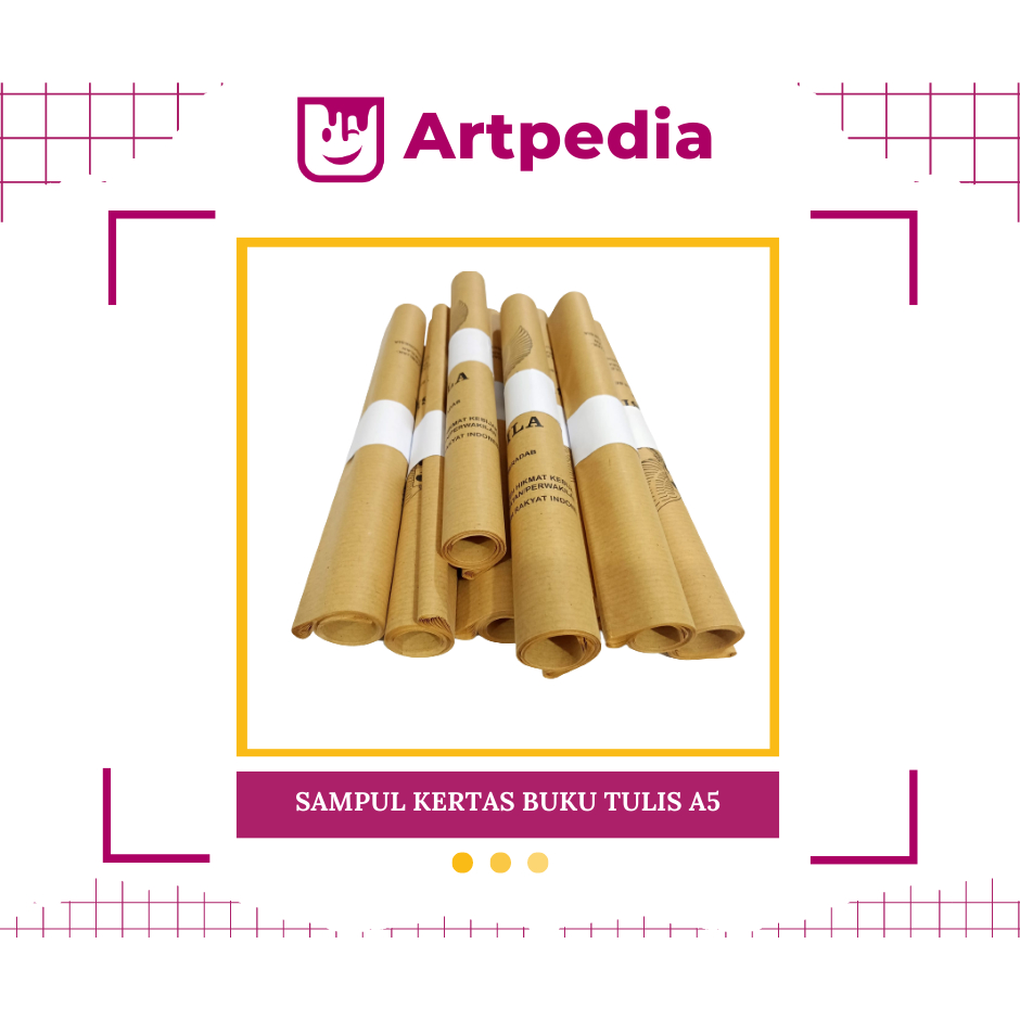 

SAMPUL KERTAS KWARTO A5 / SAMPUL BUKU TULIS UKURAN A5 / SAMPUL COKLAT BUKU TULIS SIDU / SAMPUL COKLAT KWARTO / SAMPUL KERTAS COKLAT / SAMPUL KERTAS BUKU TULIS