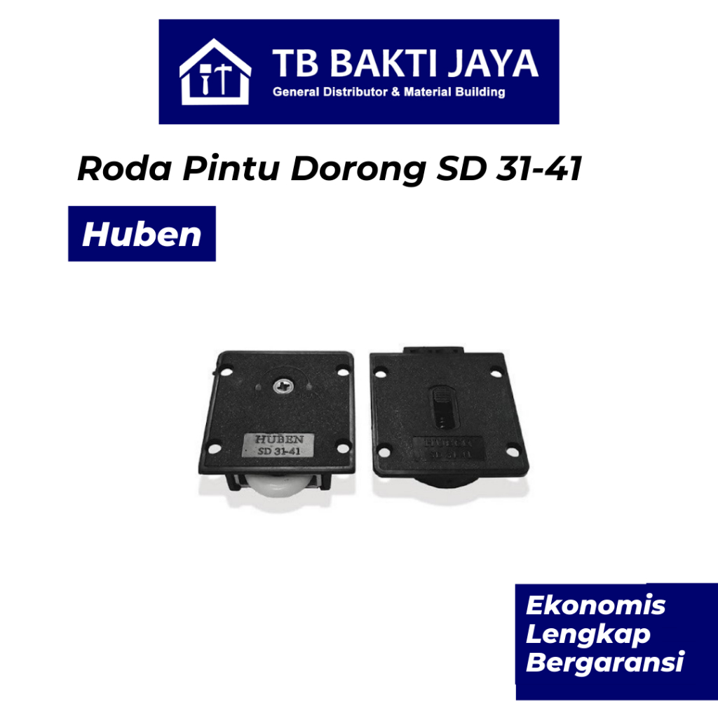 Roda pintu dorong merk huben / roda