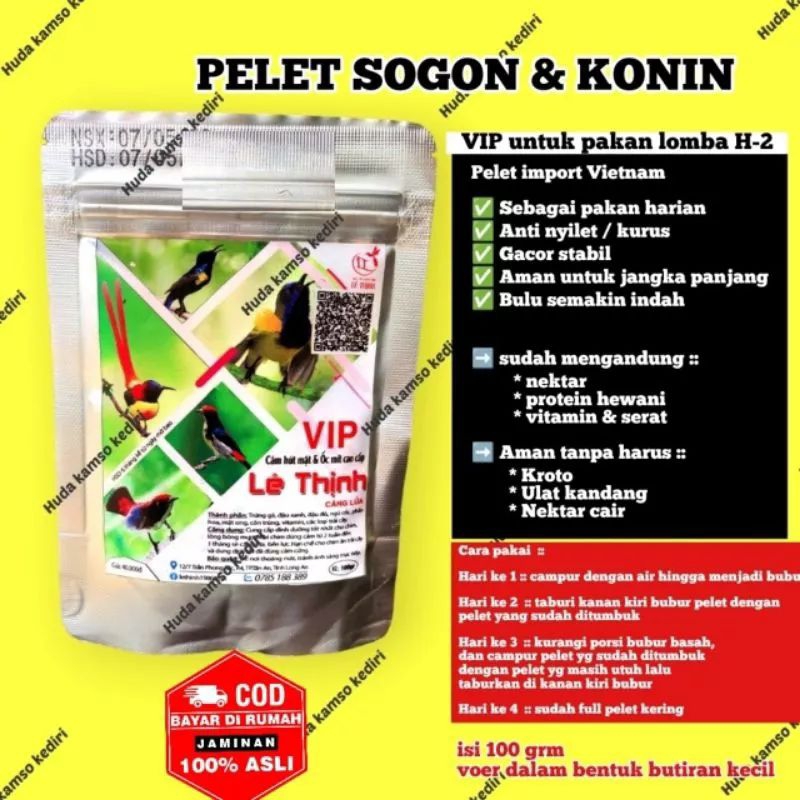 (GROSIR) VIP PELET SOGON VOER SOGON VIP UNTUK PENGGACOR