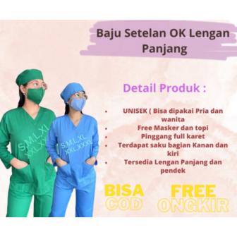 Baju Oka Toyobo / Seragam Baju Oka / Setelan Baju Perawat